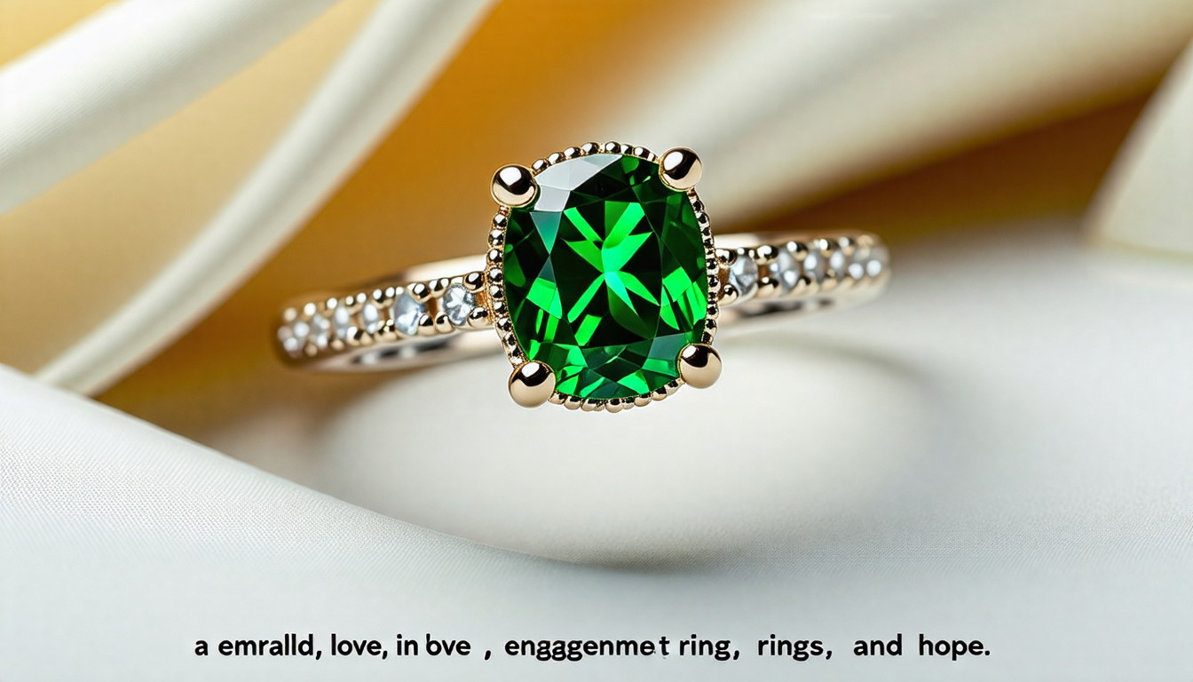 découvrez la signification profonde d'une bague de fiançailles ornée d'une émeraude. symbolisant l'amour véritable et l'harmonie, cette gemme précieuse ajoute une touche unique et significative à votre engagement. plongez dans l'univers des pierres précieuses et leur impact sur les traditions de fiançailles.